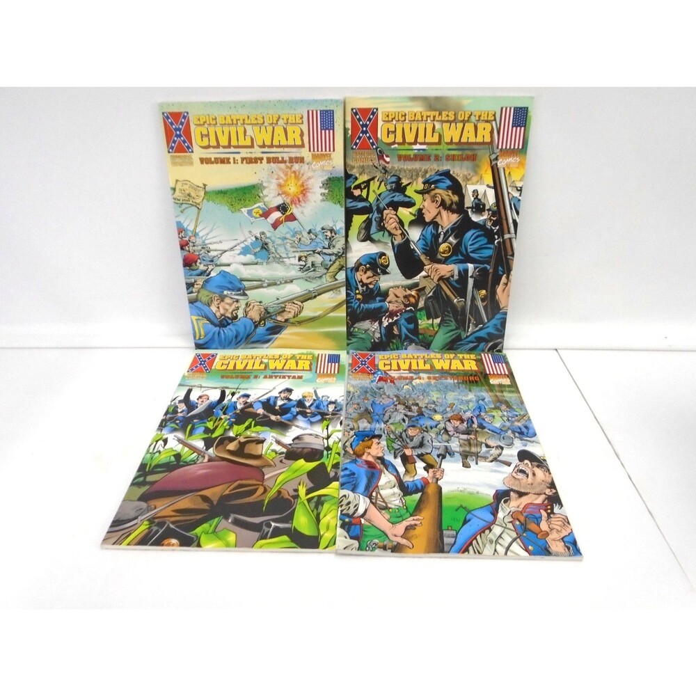 Marvel Historical Comics Epic Battles of the Civil War Complete 1 2 3 4 Set